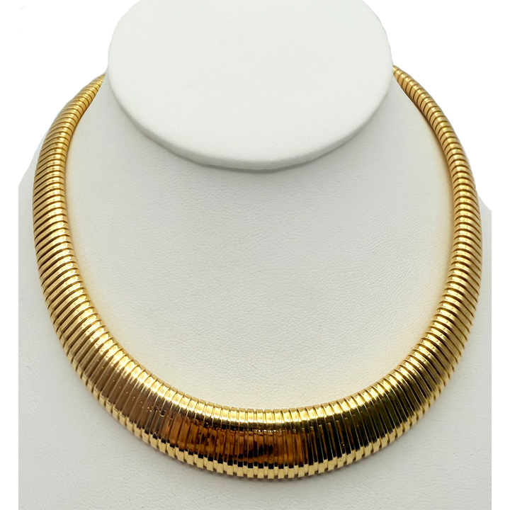 18K Yellow Gold Graduated Snake Chain