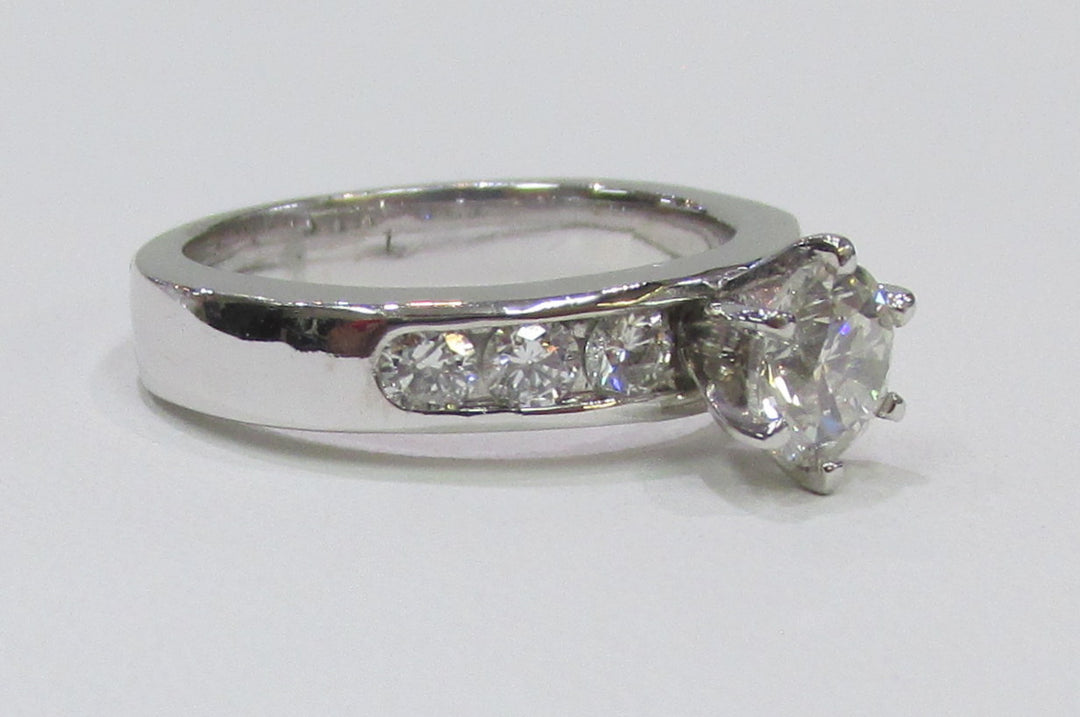 Diamond 14K White Gold Engagement/Wedding Ring