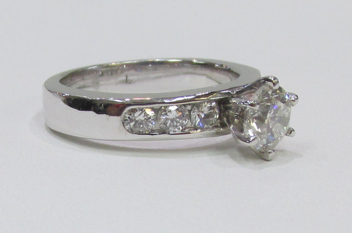 Diamond 14K White Gold Engagement/Wedding Ring