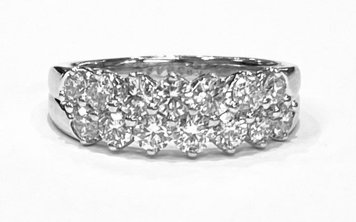 Diamond 14K White Gold Band Ring