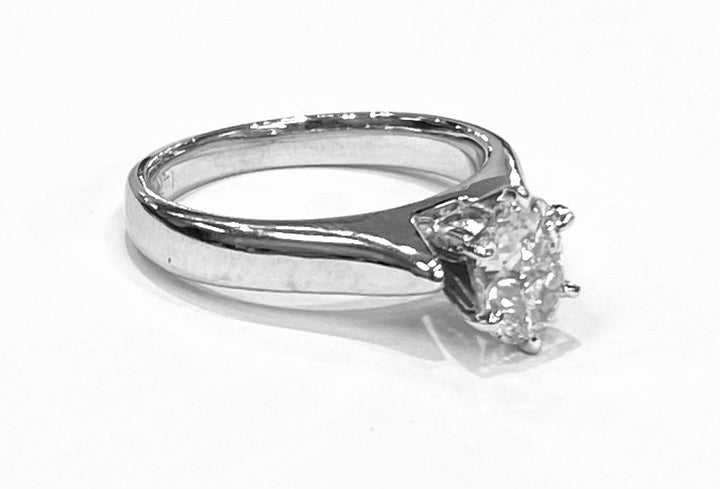 Diamond 14K White Gold Solitaire Ring