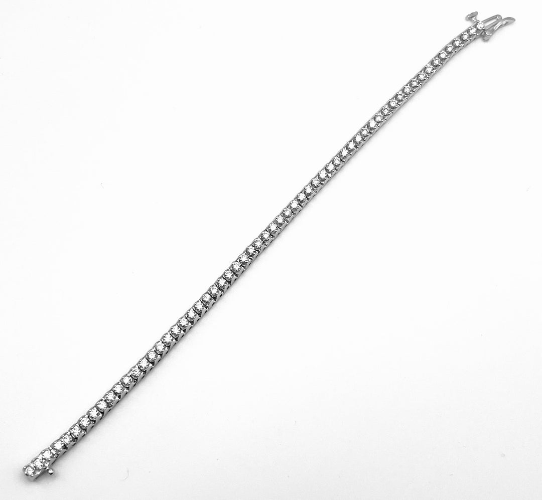 Diamond 14K White Gold Tennis Bracelet 2.75 Carats