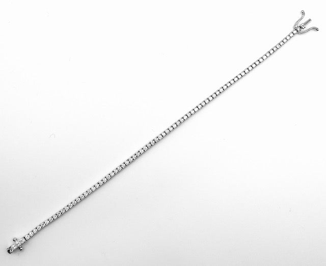 Diamond 14K White Gold Tennis Bracelet