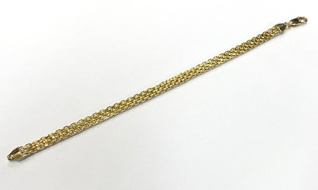 14K White & Yellow Gold Reversible Link Bracelet