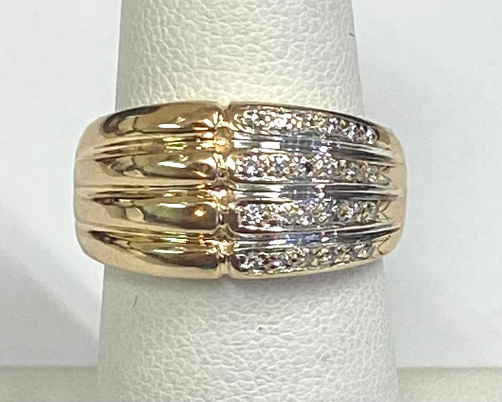 Diamond 14K Yellow Gold Band Style Ring