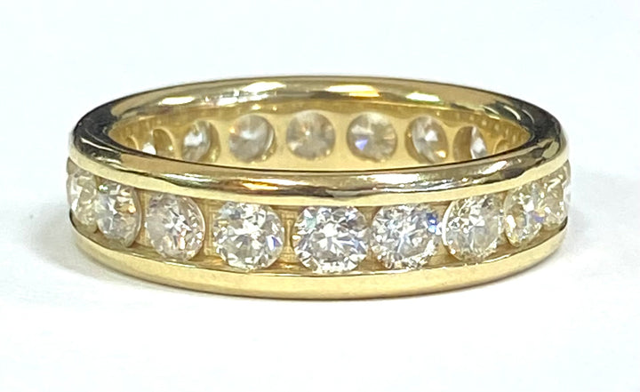 Diamond 14K Yellow Gold Eternity Band