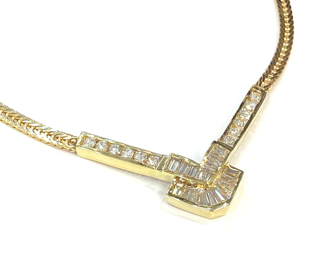 Diamond 14K Yellow Gold Necklace