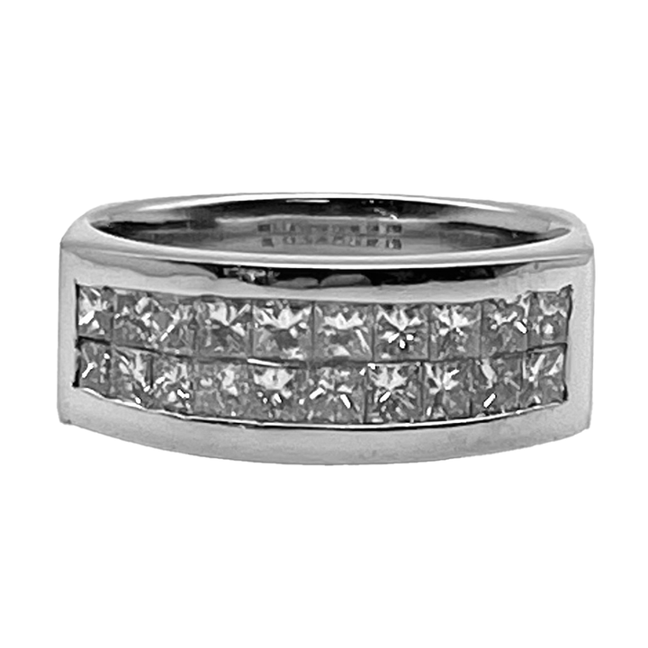 Diamond 18K White Gold Band Ring