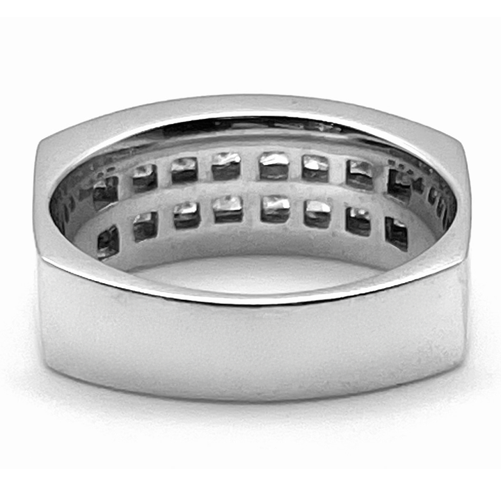 Diamond 18K White Gold Band Ring
