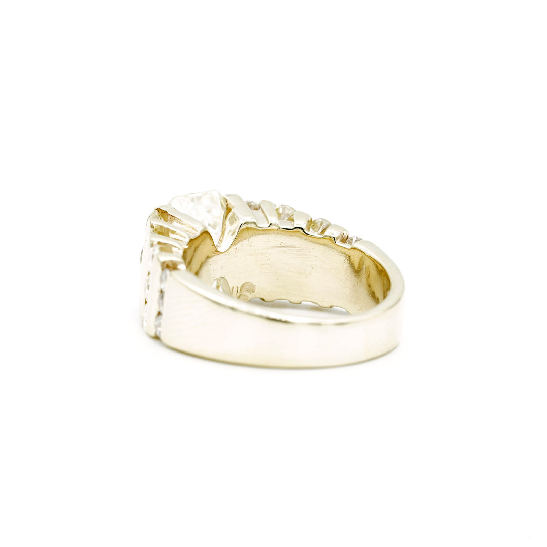 2.00 Carat EC Diamond 14K Yellow Gold Ring