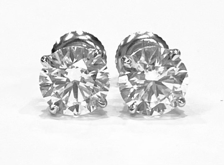 2.04 Carat VS D Lab Grown Diamond 14K WG Studs