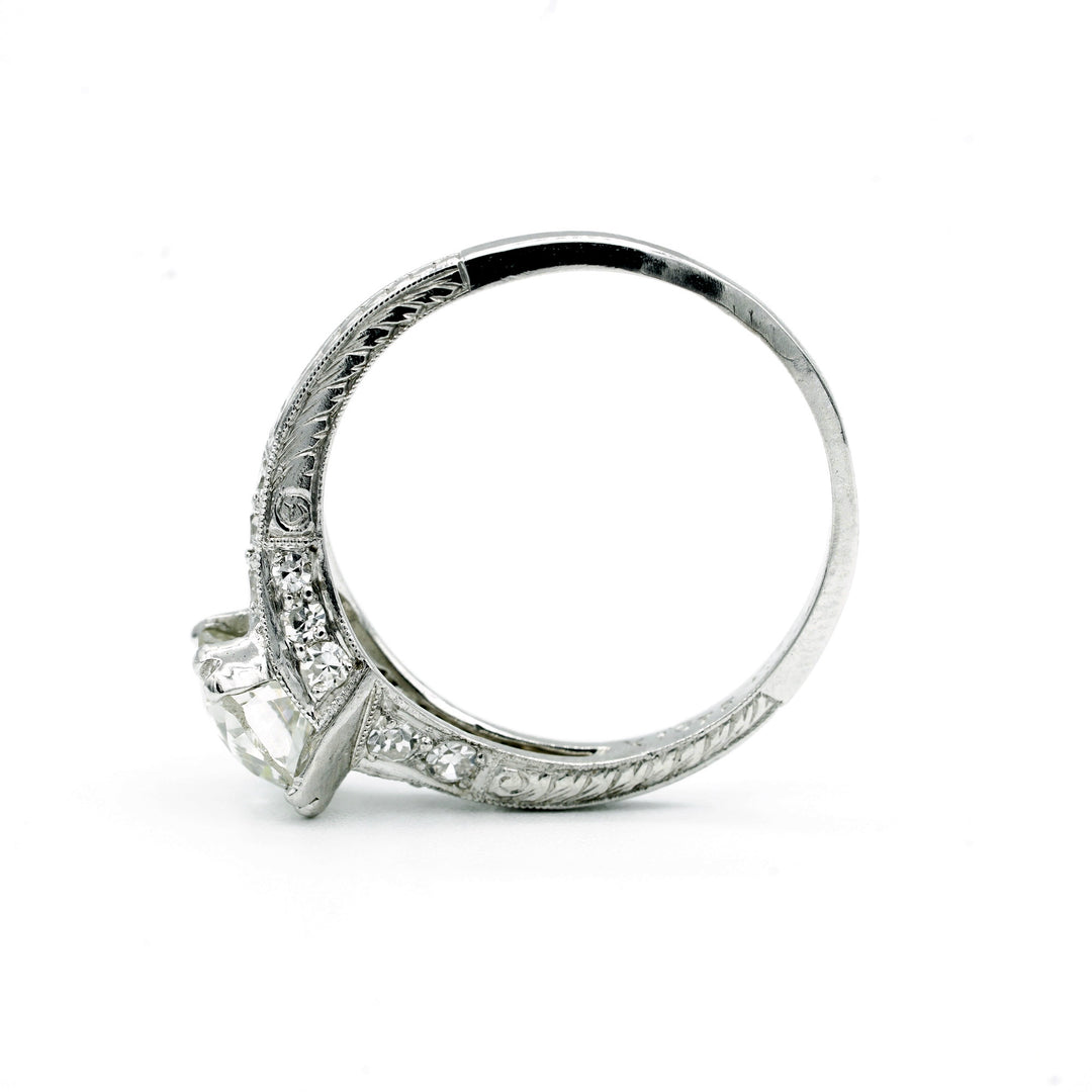 Art Deco Diamond Platinum Ring