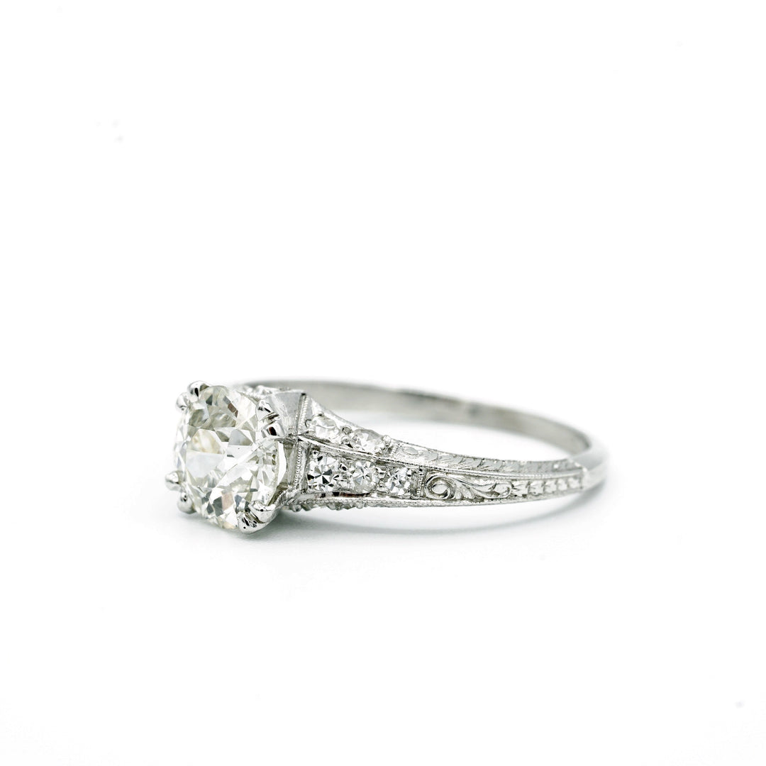 Art Deco Diamond Platinum Ring