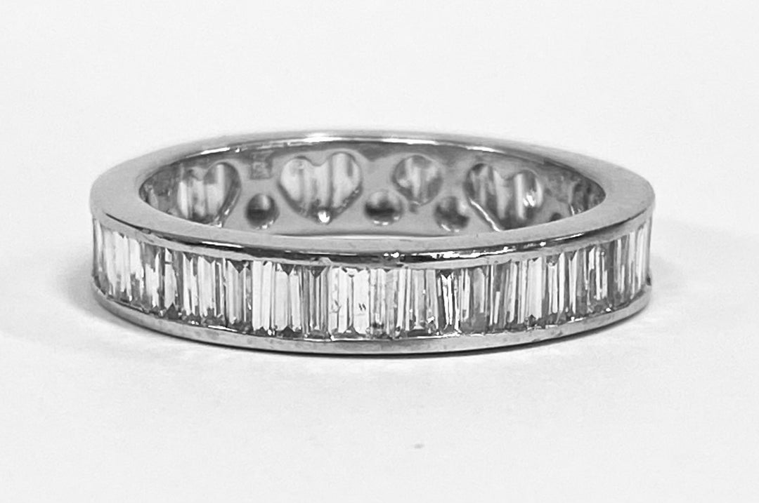 Baguette Diamond Platinum Eternity Band