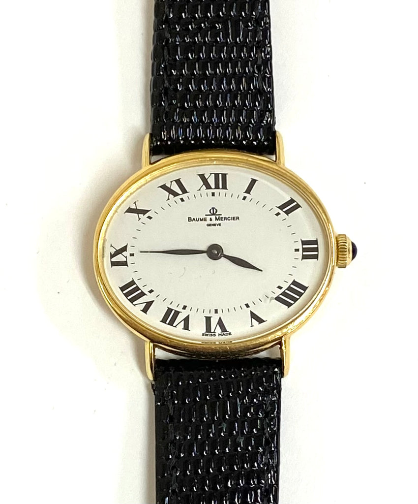 Baume & Mercier 18Kゴールド腕時計　「Gold Watch」 Baume Mercier 18K Yellow Gold Vintage Strap Watch – AAA