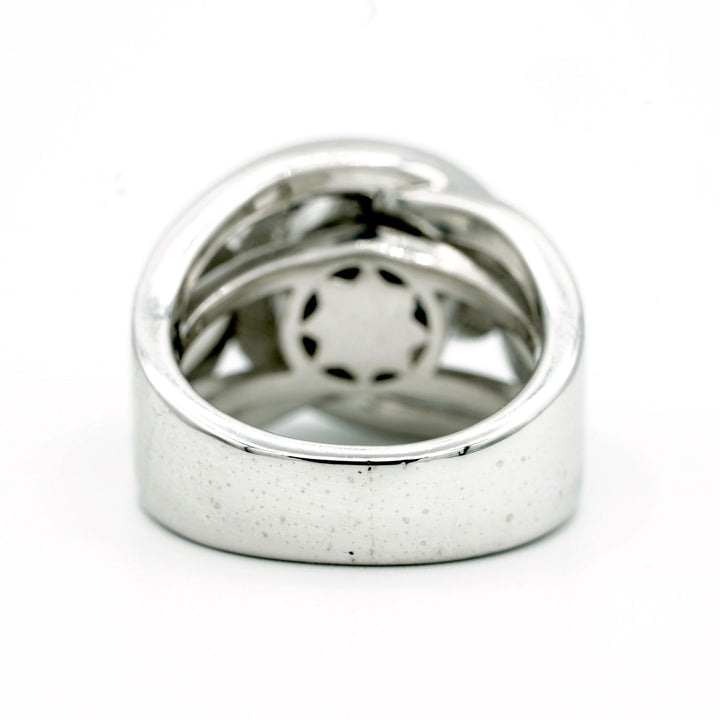 Black Diamond Colorless Diamond 14K White Gold Ring