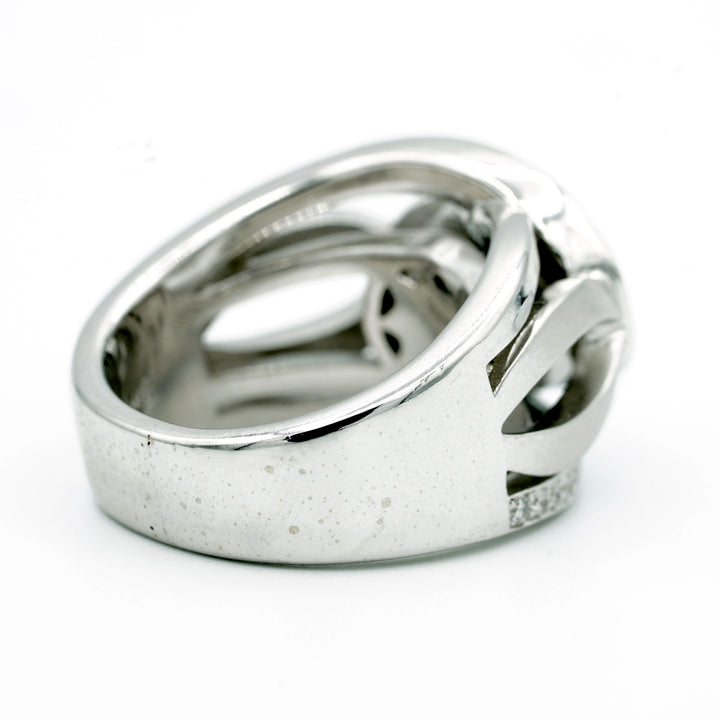 Black Diamond Colorless Diamond 14K White Gold Ring
