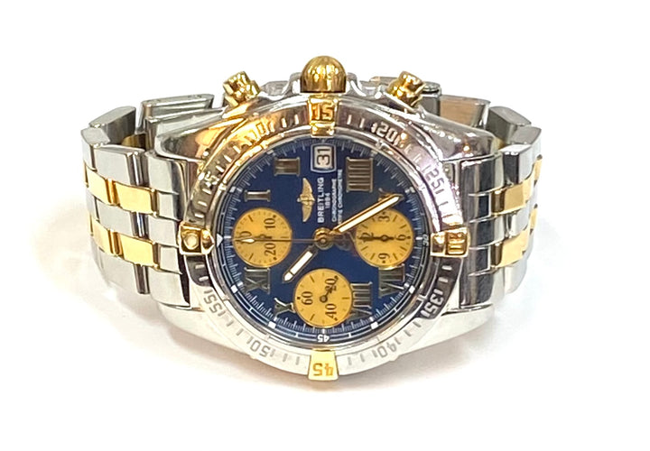 Breitling Chronograph Cockpit 18K & SS Wristwatch