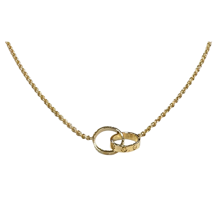 Cartier Love 18K YG Pendant & Chain