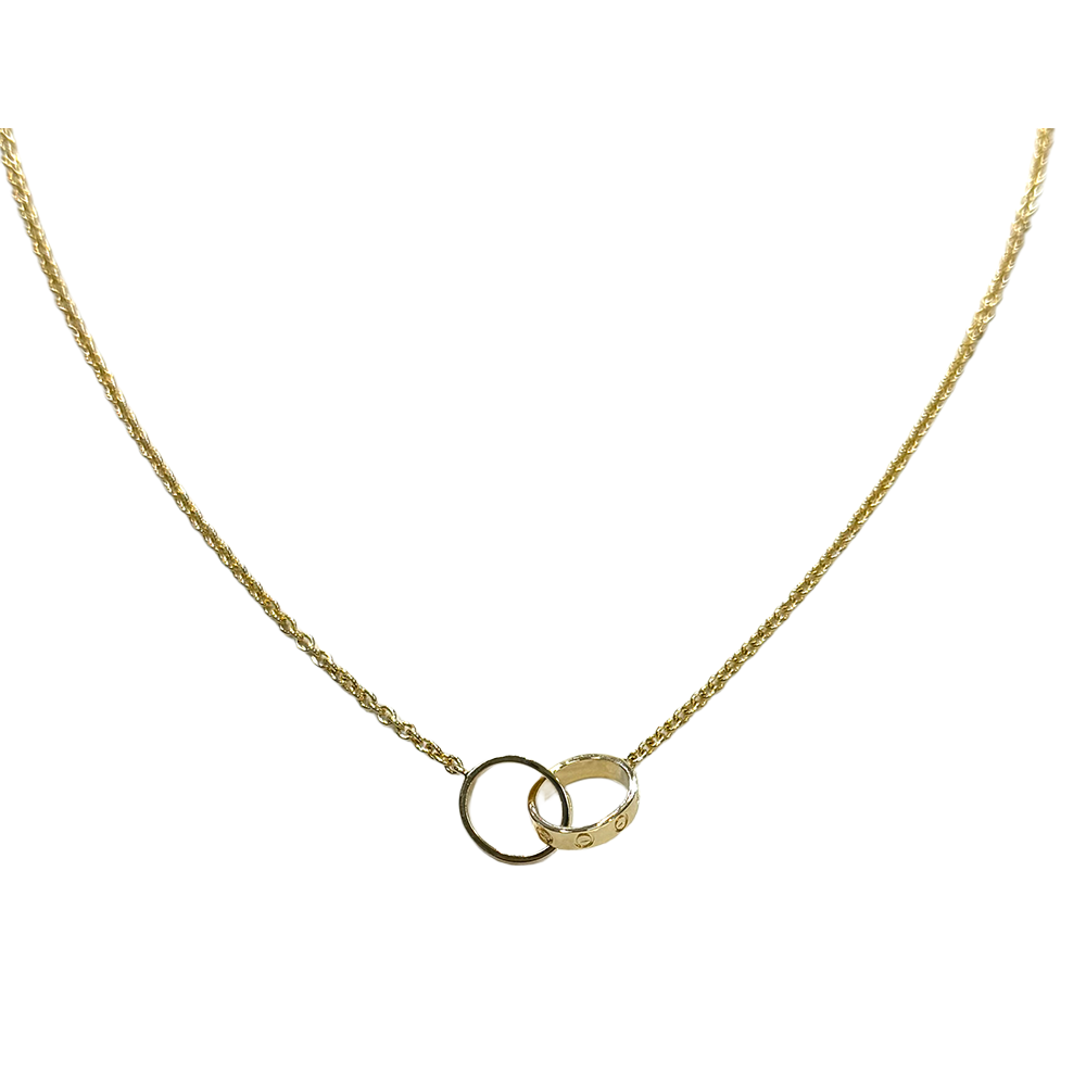 Cartier Love 18K YG Pendant & Chain