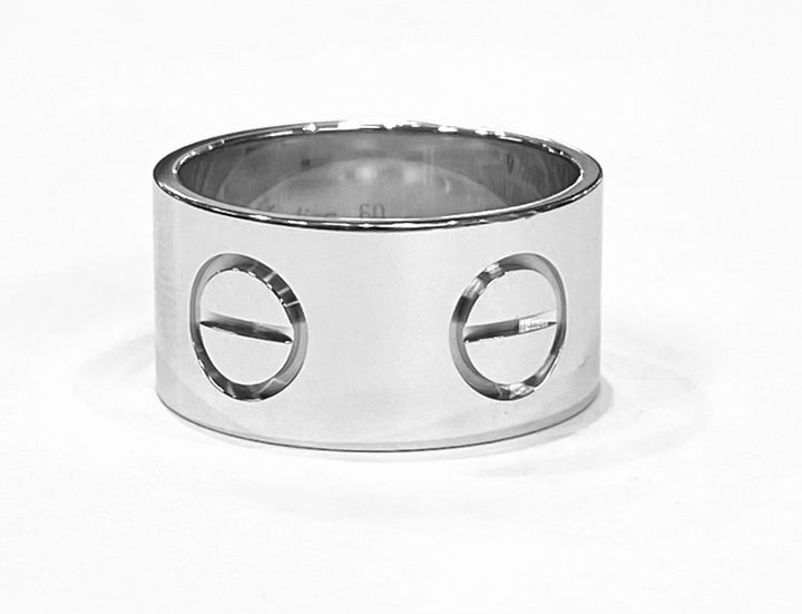 Cartier 18K White Gold Love Band Ring