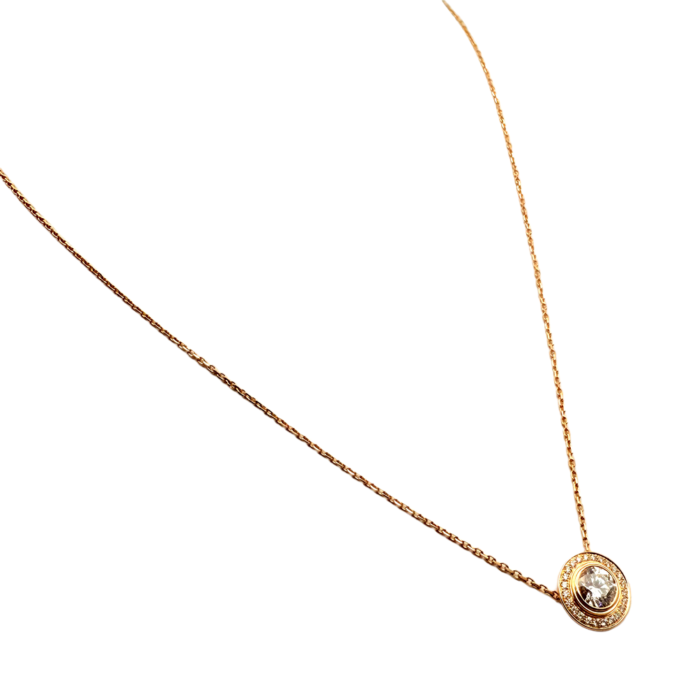 Cartier d'Amour Diamond 18K Rose Gold Necklace