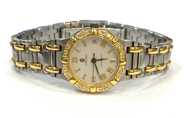 Concord Saratoga 18K YG & SS Diamond Lady’s Wristwatch