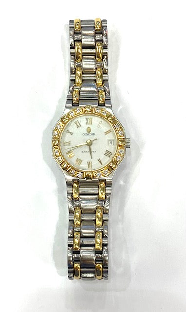 Concord Saratoga 18K YG & SS Diamond Lady’s Wristwatch