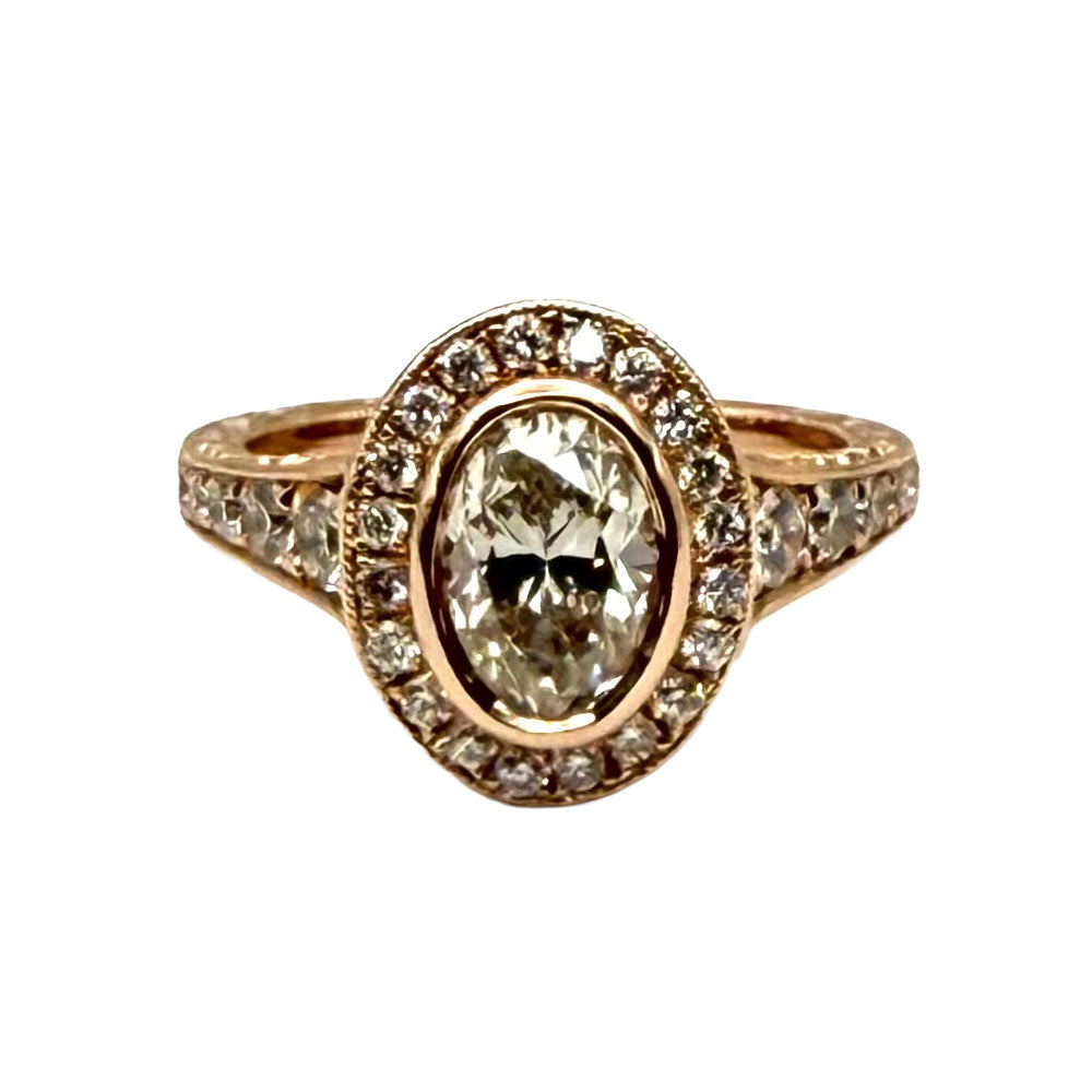Diamond 14K Rose Gold Ring