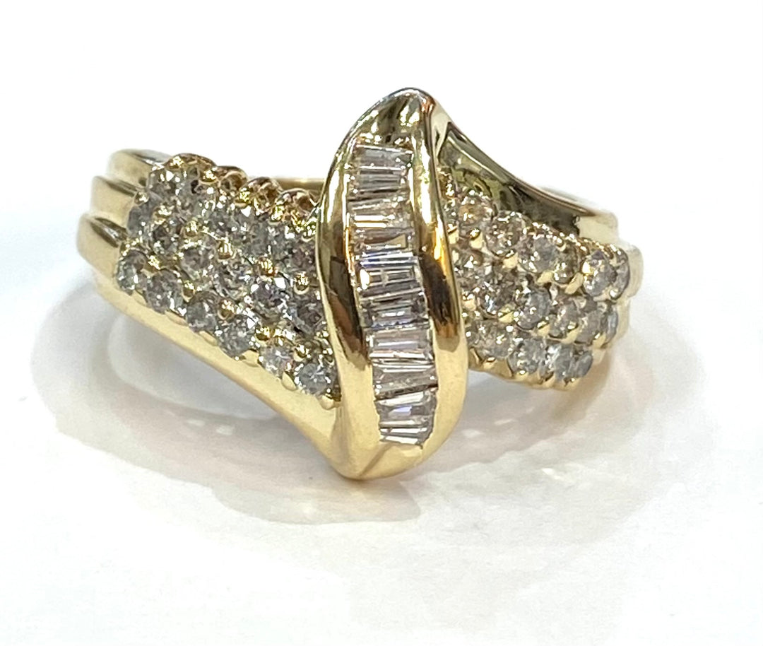 Diamond 10K Yellow Gold Ring