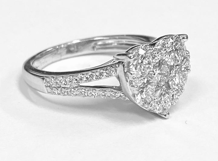 Diamond 14K White Gold HS Ring