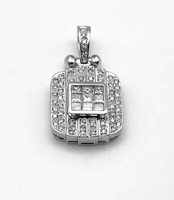 Diamond 14K White Gold Pendant