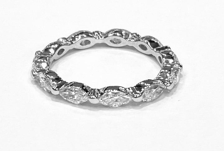 Diamond 14K White Gold Band Ring