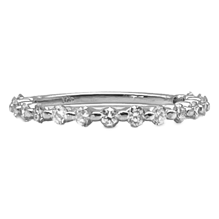 Diamond 14K White Gold Band Ring