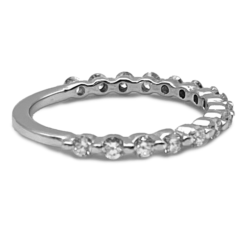Diamond 14K White Gold Band Ring
