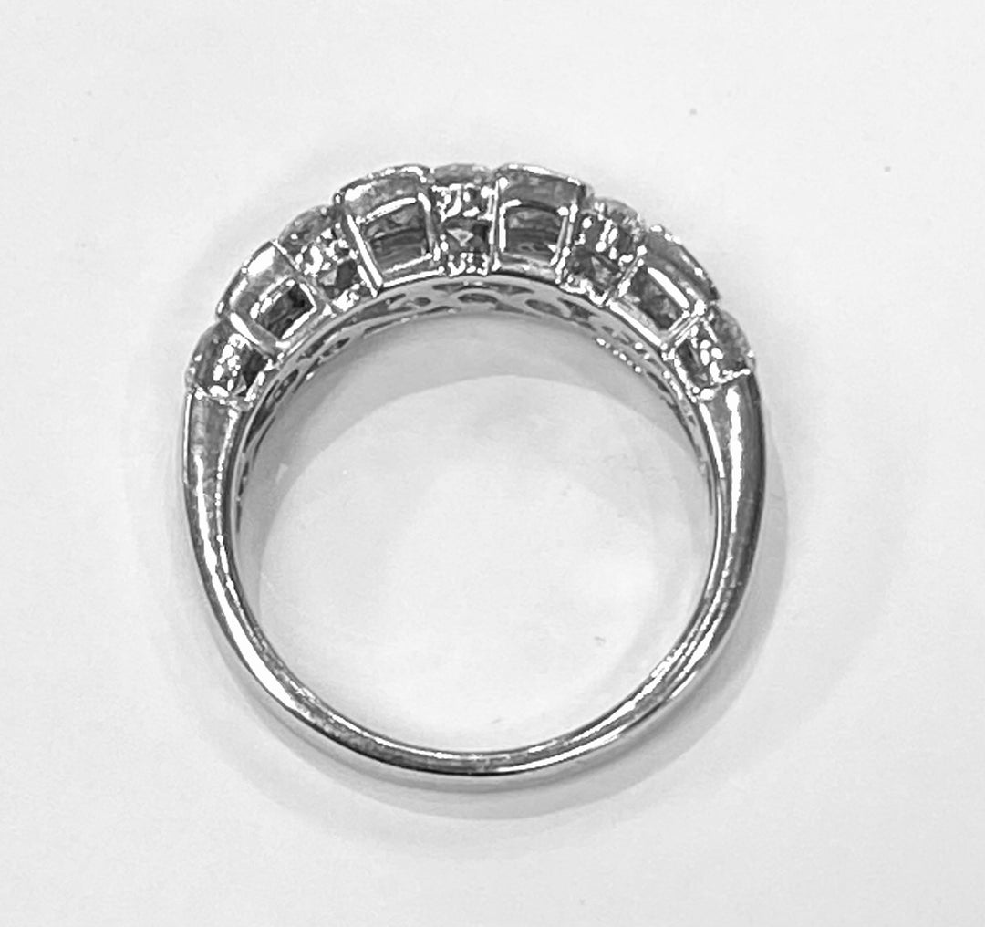 Diamond 14K White Gold Band Ring