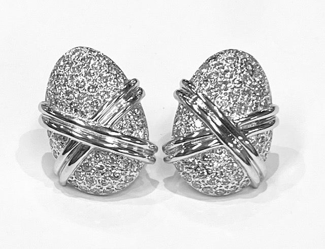 Diamond 14K White Gold Earrings