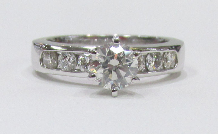 Diamond 14K White Gold Engagement/Wedding Ring