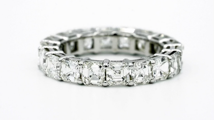 Diamond 14K White Gold Eternity Band