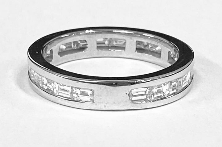 Diamond 14K White Gold Eternity Band