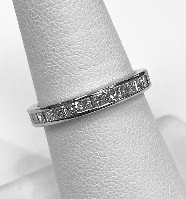 Diamond 14K White Gold Eternity Band