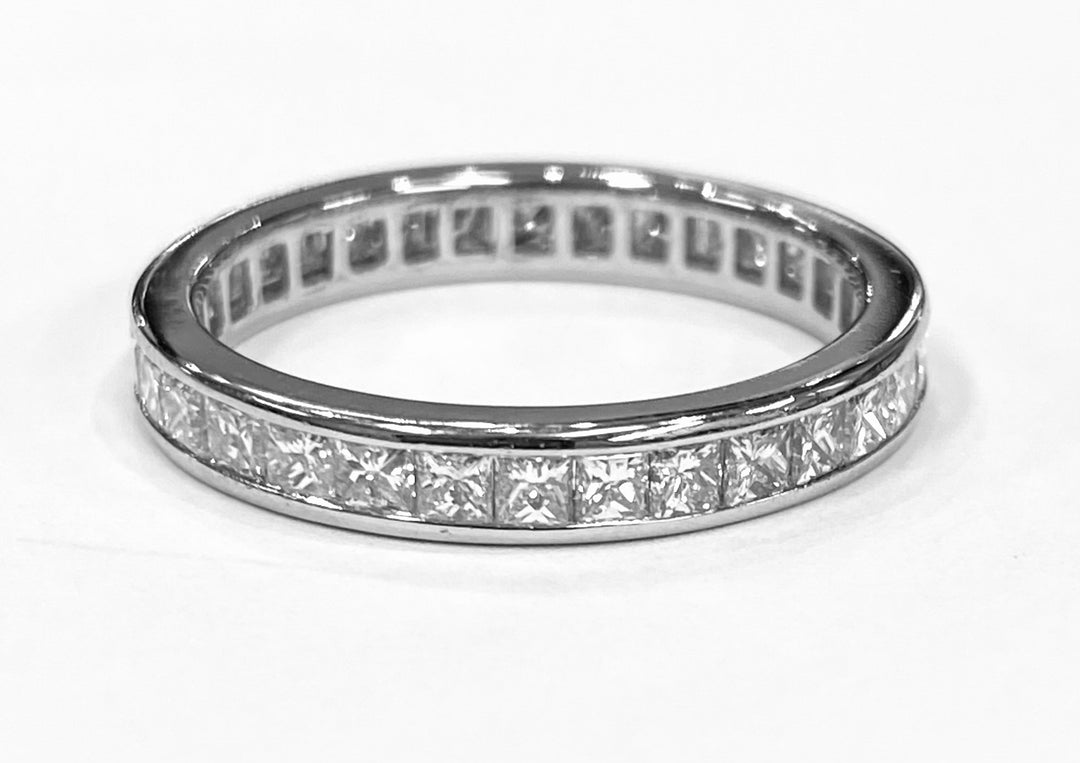 Diamond 14K White Gold Eternity Band