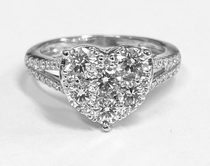 Diamond 14K White Gold HS Ring