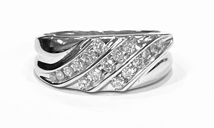 Diamond 14K White Gold Men’s Ring