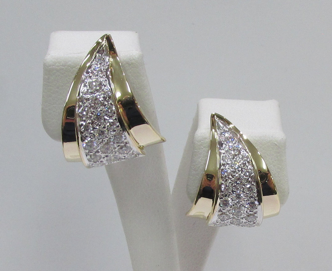 Diamond 14K Yellow Gold Earrings