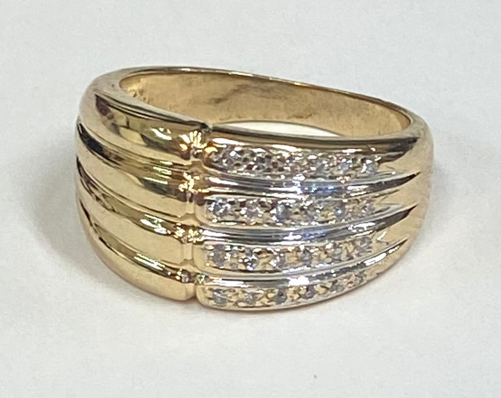 Diamond 14K Yellow Gold Band Style Ring