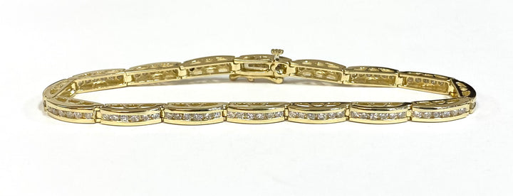 Diamond 14K Yellow Gold Bracelet