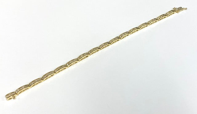 Diamond 14K Yellow Gold Bracelet