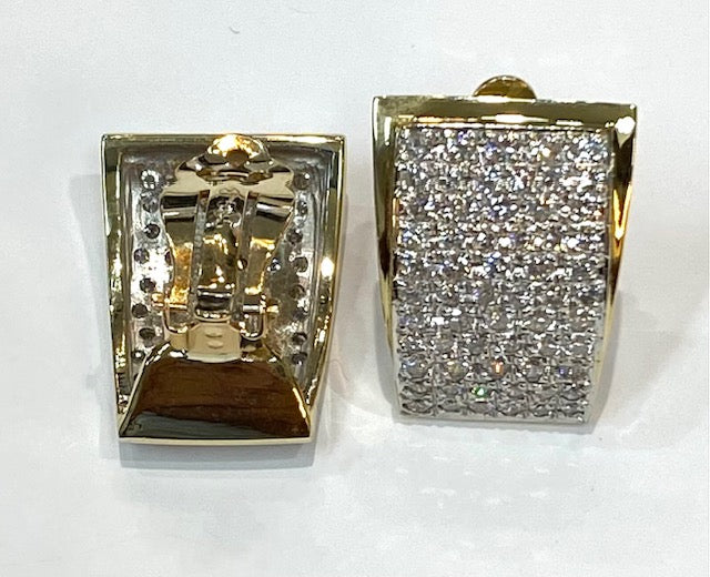 Diamond 14K Yellow Gold Earrings