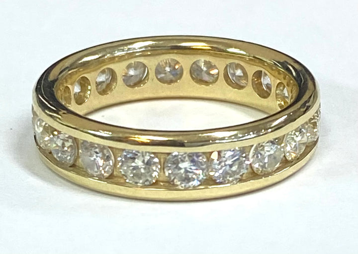 Diamond 14K Yellow Gold Eternity Band